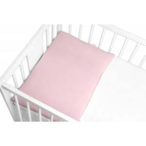 Mušelínový polštářek s výplní 40 x 60 cm, Baby Nellys, Maxi, růžový