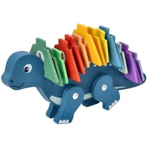 Edukační hračka puzzle s čísly, Adam Toys, Dinosaurus - modrý, Adam Toys