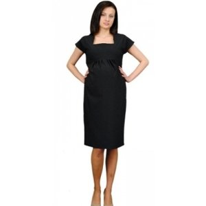 Be MaaMaa Těhotenské šaty ELA - černá, vel. XL (42)