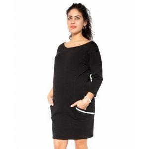 Be MaaMaa Těhotenská šaty Bibi - černé - S, vel. M (38)