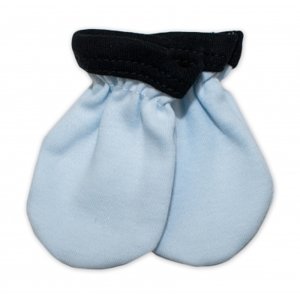 Baby Nellys Kojenecké rukavičky Little prince - modré, vel. 56-62 (0-3m)