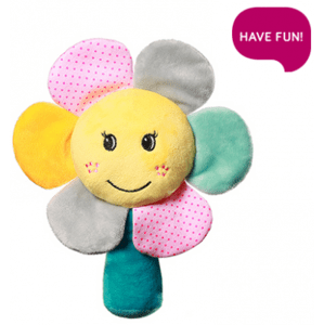 Plyšová hračka s chrastítkem Květinka, Rainbow Flower, BabyOno