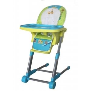 Dětská multifunkční jídelní židle Euro Baby - modrá, zelená