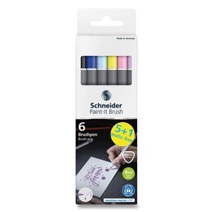 Popisovač Schneider Paint-it 070 Brush sada 6 ks