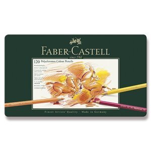 Pastelky Faber-Castell Polychromos 110011 plechová krabička, 120 barev