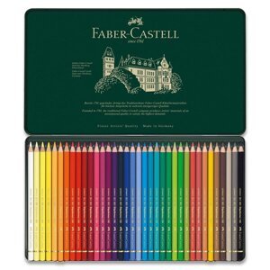 Pastelky Faber-Castell Polychromos 110036 plechová krabička, 36 barev