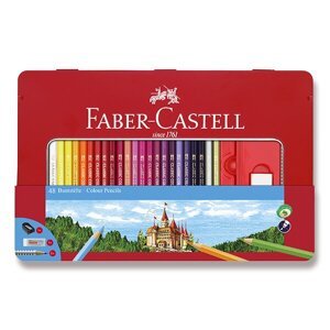 Pastelky Faber-Castell 48 barev + příslušenství