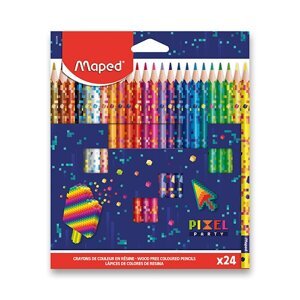 Pastelky Maped Pixel Party 24 barev