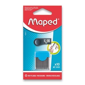 Náhradní tuhy do kružítka Maped s ořezávátkem 10 ks