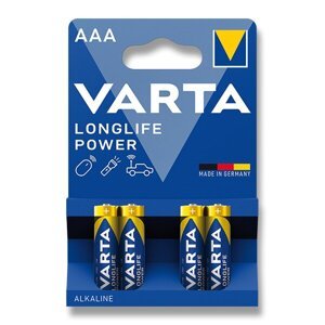 Baterie VARTA Longlife Power AAA, LR03 / 1.5 V, mikrotužka 4 ks