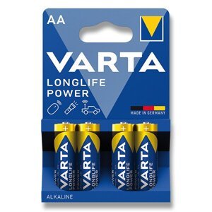 Baterie VARTA Longlife Power AA, LR6 / 1.5 V, tužka 4 ks