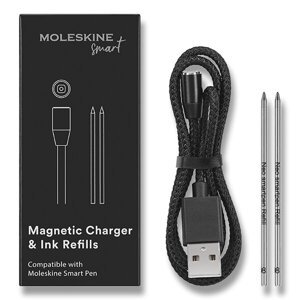 Set příslušentví Moleskine Smart Pen nabíjecí kabel, 2 ks náplně