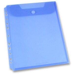 Spisovka závěsná FolderMate Clear modrá, A4