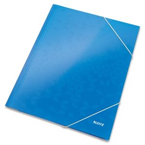 3chlopňové desky Leitz Wow modré