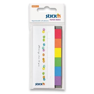 Samolepicí záložky Stick'n Paper Index rainbow, 45 x 15 mm, 6 x 30 ks
