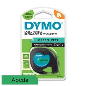 Originální pásky Dymo pro štítkovač LetraTag zelená plastová