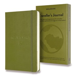 Zápisník Moleskine Passion Travel Journal - tvrdé desky L, khaki