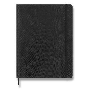 Zápisník Moleskine Precious & Ethical Vegea Boa - měkké desky XL, linkovaný, černý