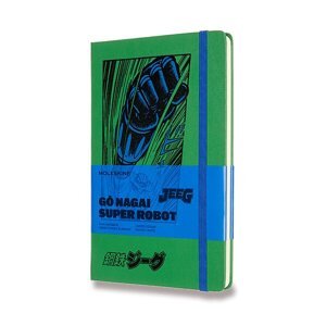 Zápisník Moleskine Go Nagai - tvrdé desky L, čistý, zelený