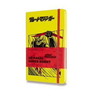 Zápisník Moleskine Go Nagai - tvrdé desky L, linkovaný, žlutý