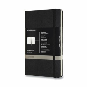 Zápisník Moleskine Professional - tvrdé desky černý