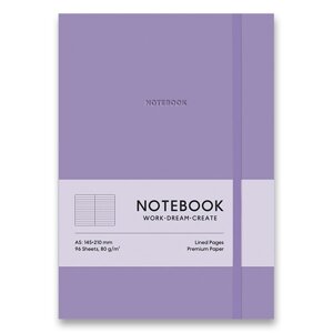 Zápisník Shkolyaryk Genius - tvrdé desky fialový