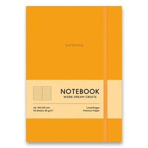 Zápisník Shkolyaryk Genius - tvrdé desky oranžový