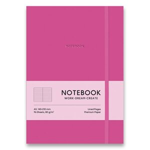 Zápisník Shkolyaryk Genius - tvrdé desky růžový