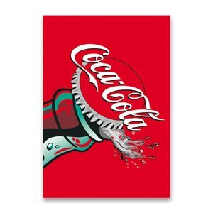 Školní sešit Coca Cola 2024 A4, linkovaný, 40 listů, mix motivů