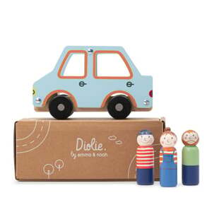 emma & noah dřevěná hračka rodinné auto