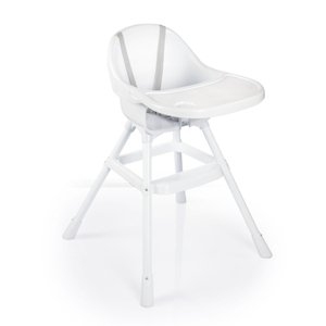 babyGO Simple jídelní židlička white