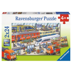 Ravensburger Puzzle - shon a shon na stanici 2x24 kusů