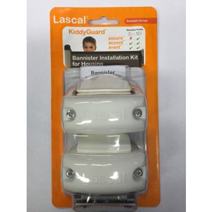 Lascal sada držáků trubek- 2 ks rolovací strana pro všechny zábrany Kiddy Guard bílá