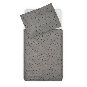 jollein Ložní prádlo Spot storm grey 100 x 140 cm