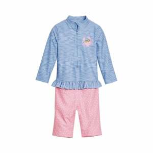 Playshoes Jednodílný oblek s UV ochranou rakovina modro-růžový