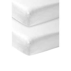 Meyco Prostěradlo Jersey 2-pack 40 x 80 cm bílé