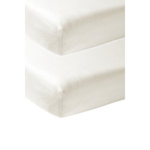 Meyco Prostěradlo Jersey 2-pack 40 x 80 cm vypnuto white