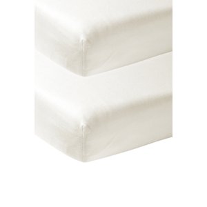 Meyco Prostěradlo Jersey 2-pack 70 x 140 cm vypnuto white