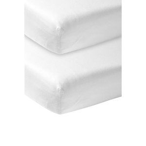 Meyco prostěradlo Jersey 2 ks. 70 x 140 cm bílé