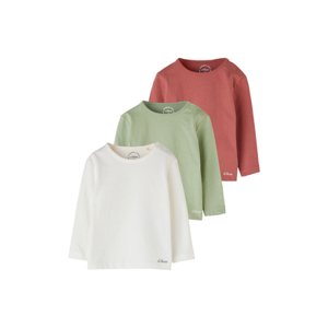 s. Olive r Košile s dlouhým rukávem 3-pack bílá/zelená/červená