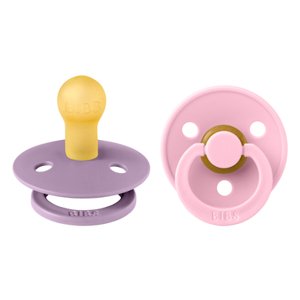 BIBS® Dudlík Colour Baby Pink/Lavender 0-6 měsíců, 2 ks.