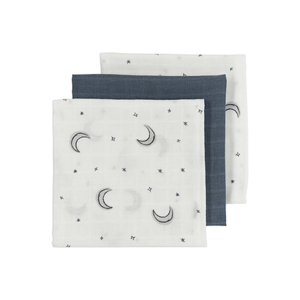 MEYCO GĂˇzovĂ© pleny 3-pack Moon - Indigo - 70 x 70 cm